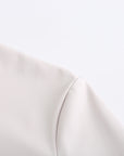 Half-High Collar Long-Sleeves Shirt (Light Grey)