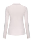 Half-High Collar Long-Sleeves Shirt (Light Grey)