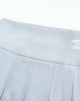Pouch Set Pleats Skirt (Skyblue)