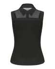 Mesh Sleeveless Top (Black)