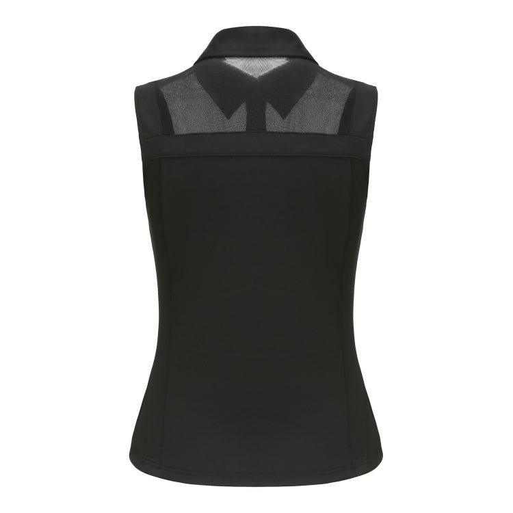 Mesh Sleeveless Top (Black)