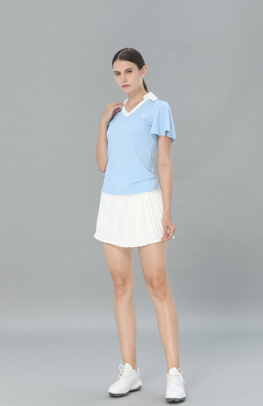 Colloar Short Sleeve (Skyblue)