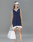 V-Neck Sleeveless Dress