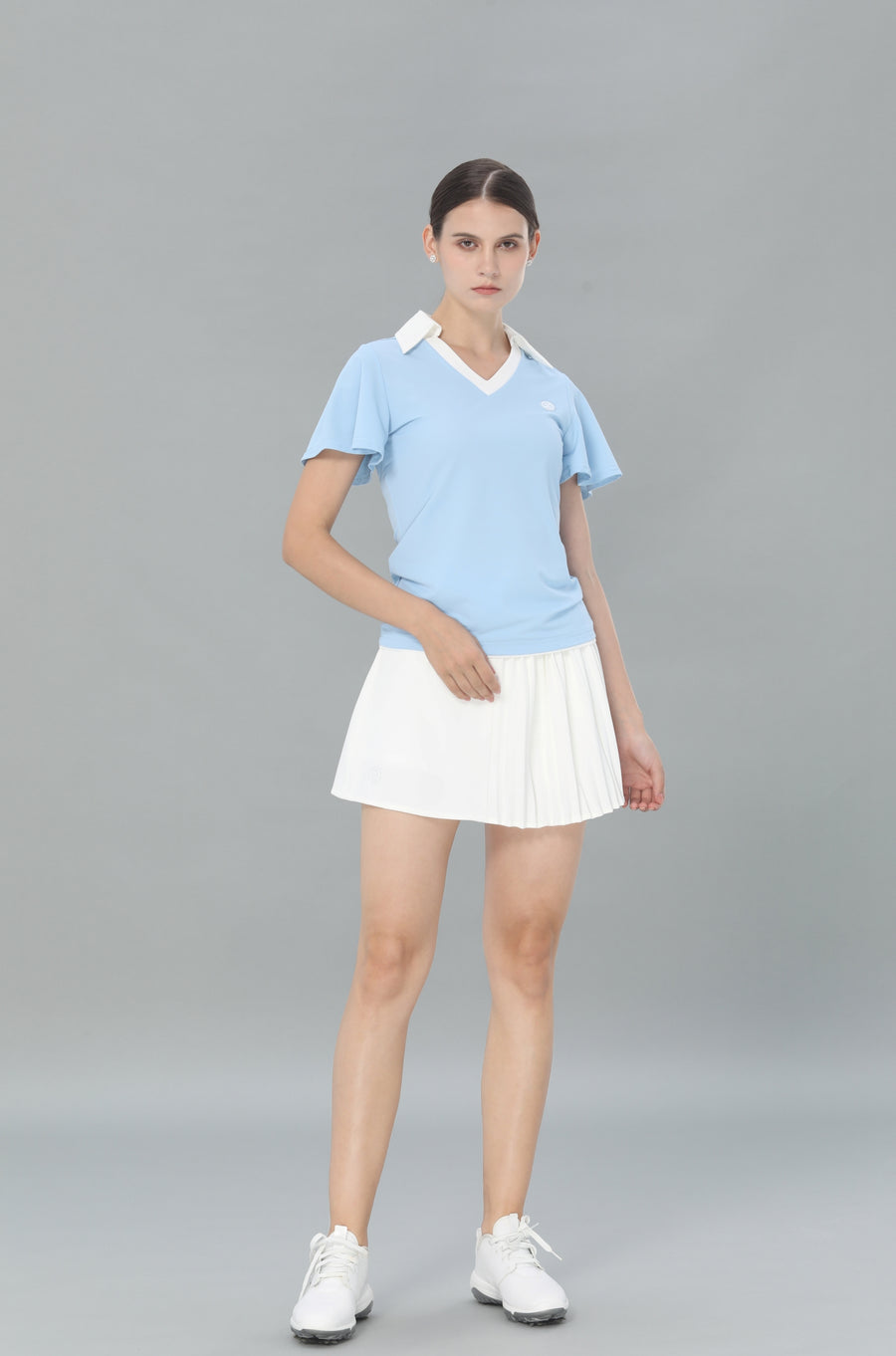 Colloar Short Sleeve (Skyblue)