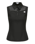 Mesh Sleeveless Top (Black)