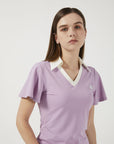 Colloar Short Sleeve (Light Purple)