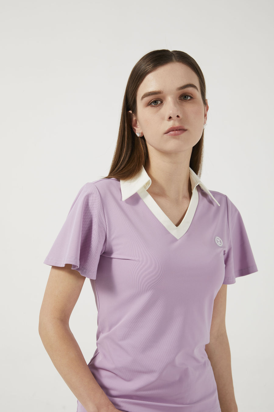 Colloar Short Sleeve (Light Purple)