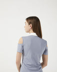 Open Shouler Short Sleeve Top