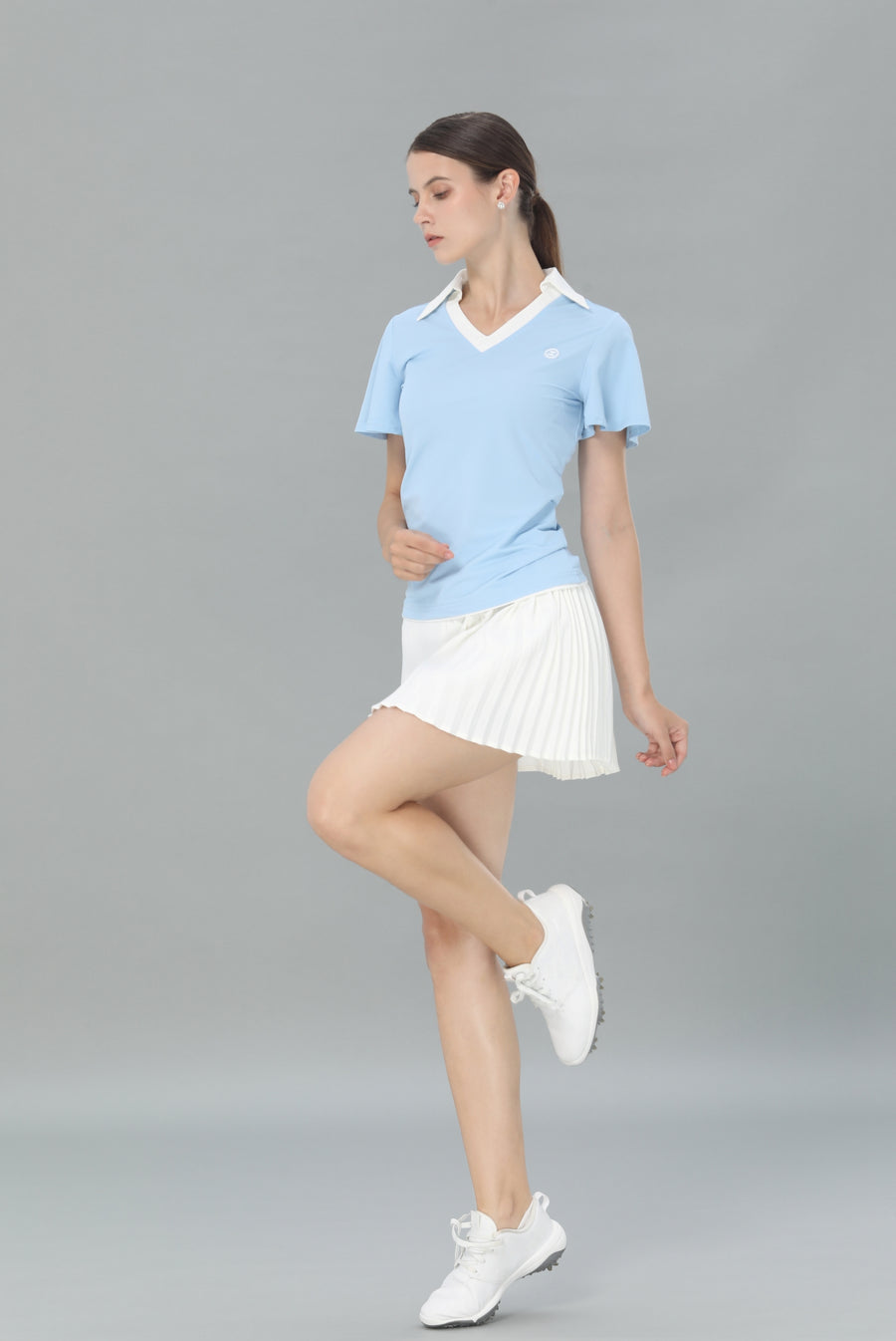 Colloar Short Sleeve (Skyblue)