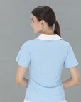 Colloar Short Sleeve (Skyblue)