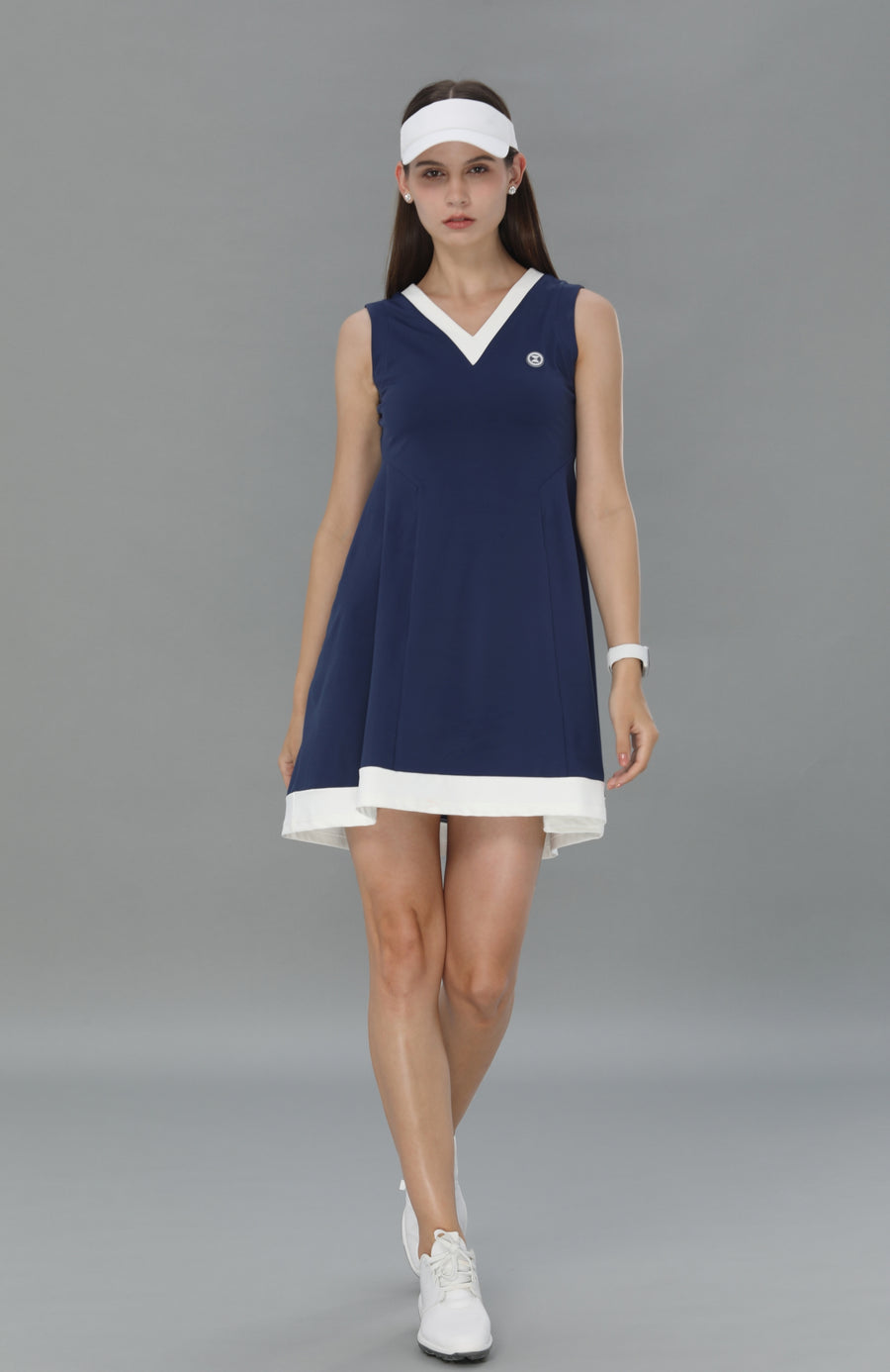 V-Neck Sleeveless Dress