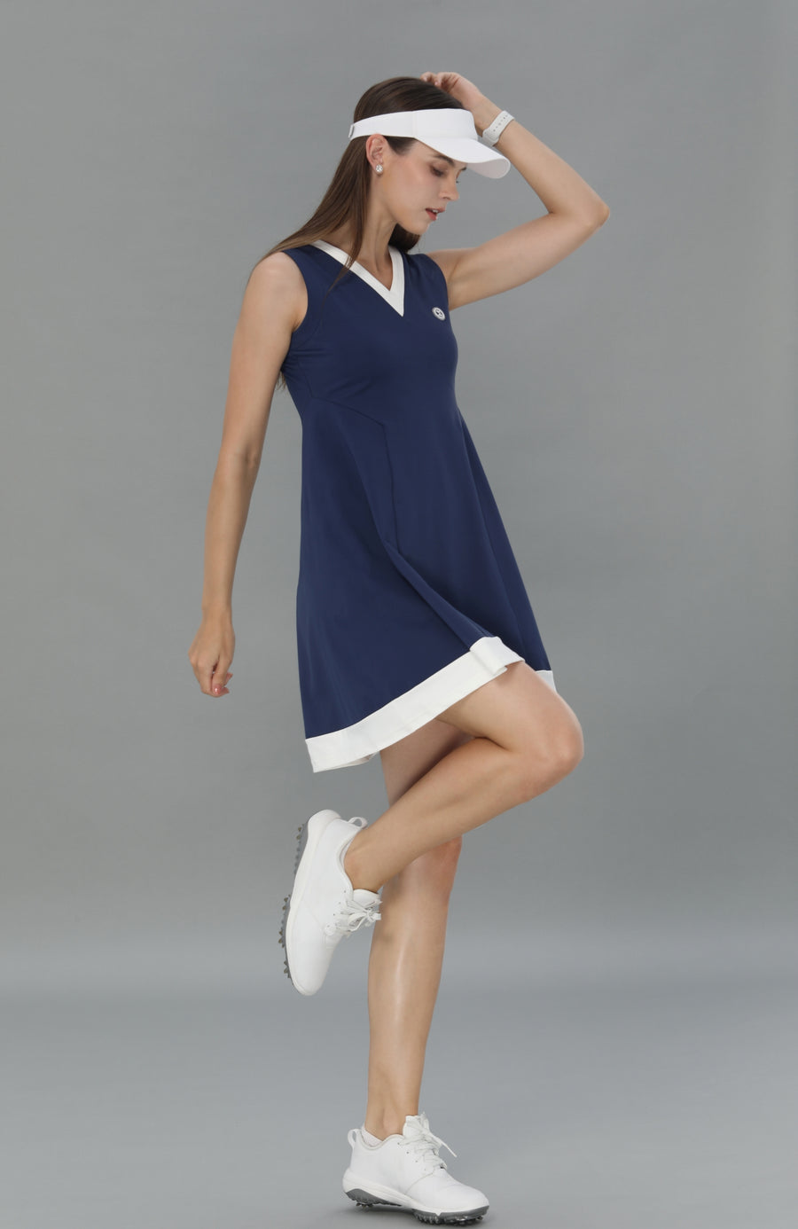 V-Neck Sleeveless Dress