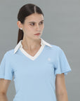 Colloar Short Sleeve (Skyblue)