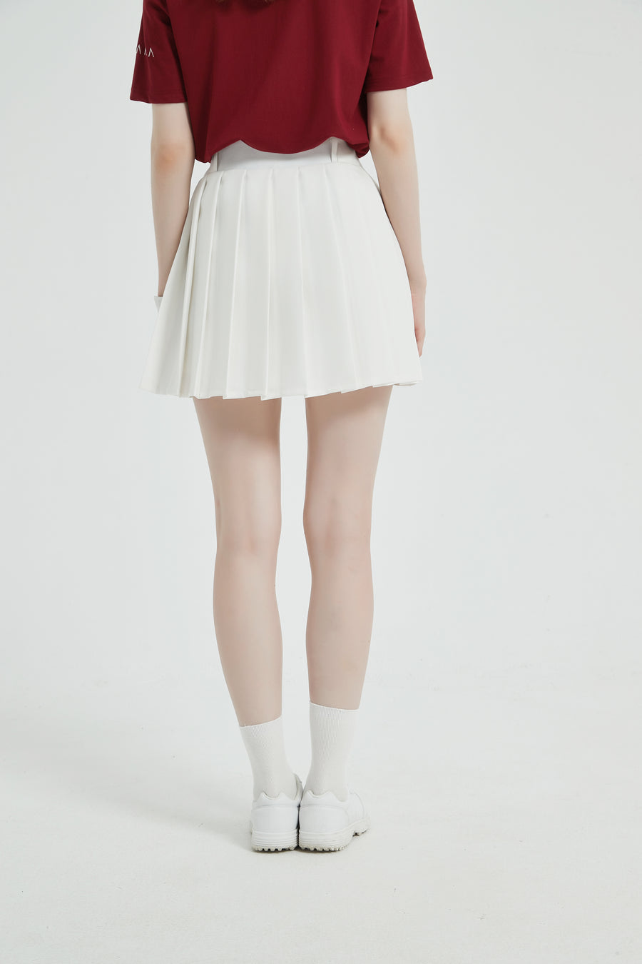 Colorway Embroidered Pleats  Skirt