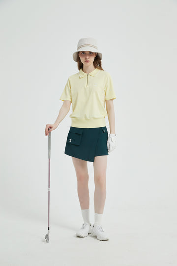 Short-Sleeves Polo Shirt (Yellow)