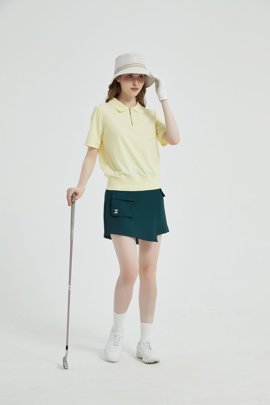 Short-Sleeves Polo Shirt (Yellow)