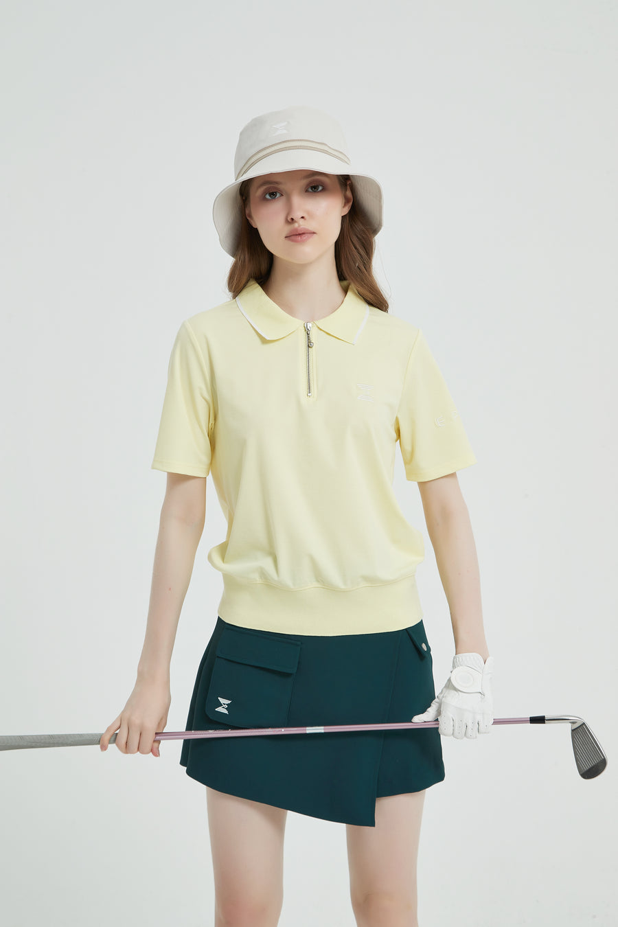 Short-Sleeves Polo Shirt (Yellow)