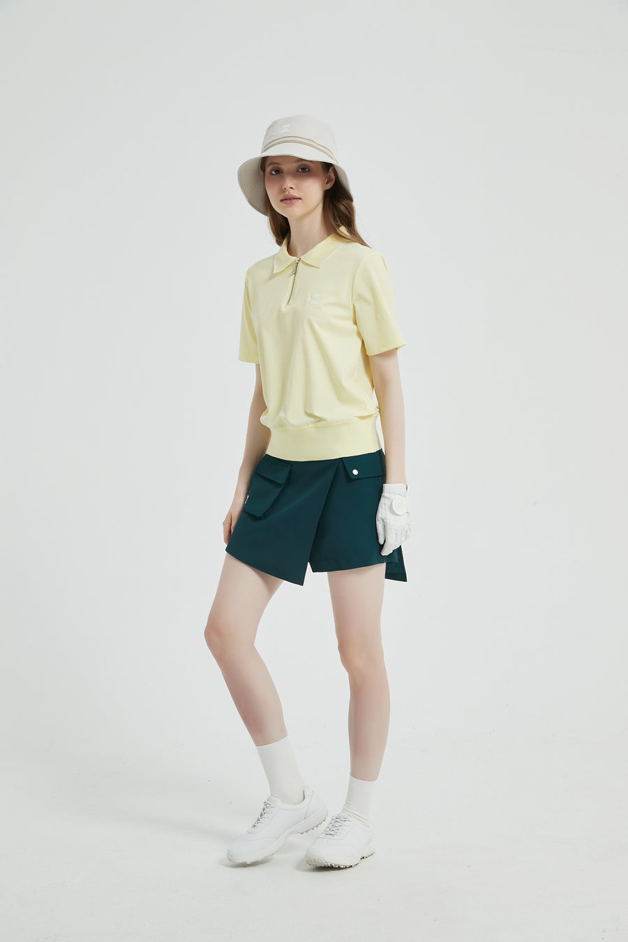 Short-Sleeves Polo Shirt (Yellow)