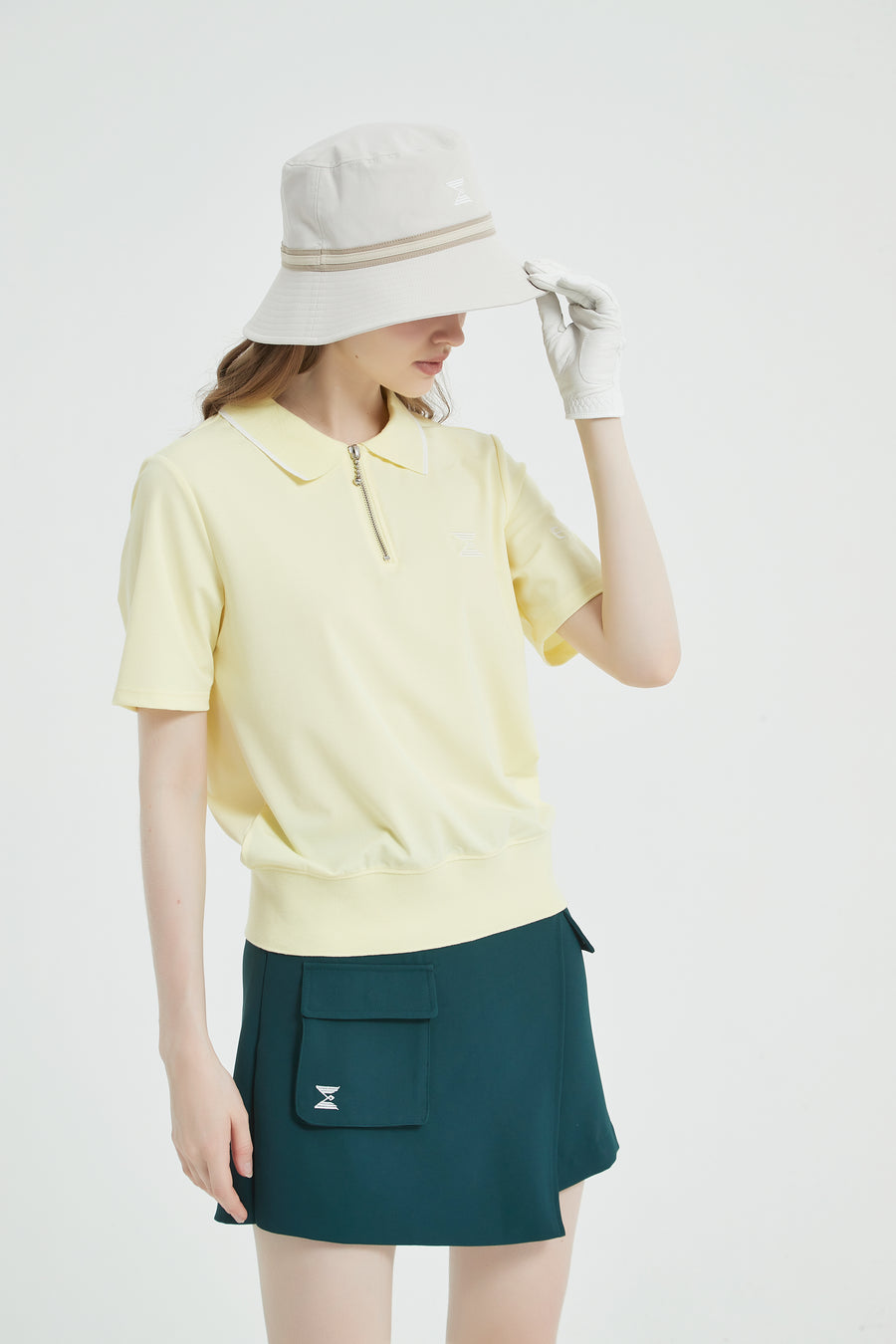 Short-Sleeves Polo Shirt (Yellow)