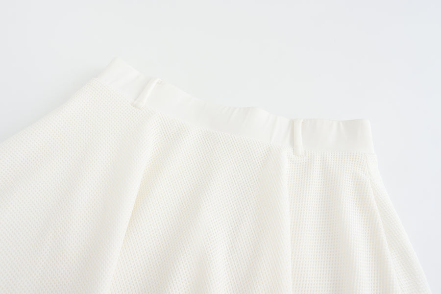 Two Layers Mesh Flair Skirt