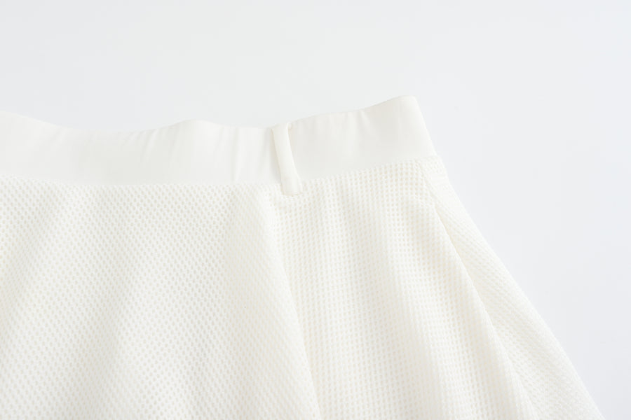 Two Layers Mesh Flair Skirt