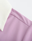 Colloar Short Sleeve (Light Purple)