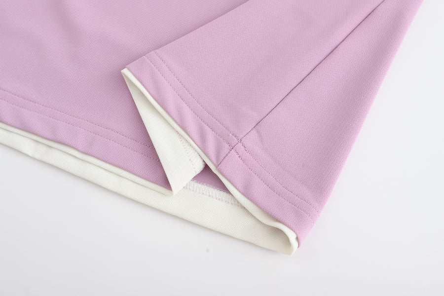 Colloar Short Sleeve (Light Purple)