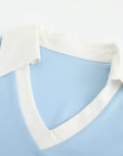 Colloar Short Sleeve (Skyblue)