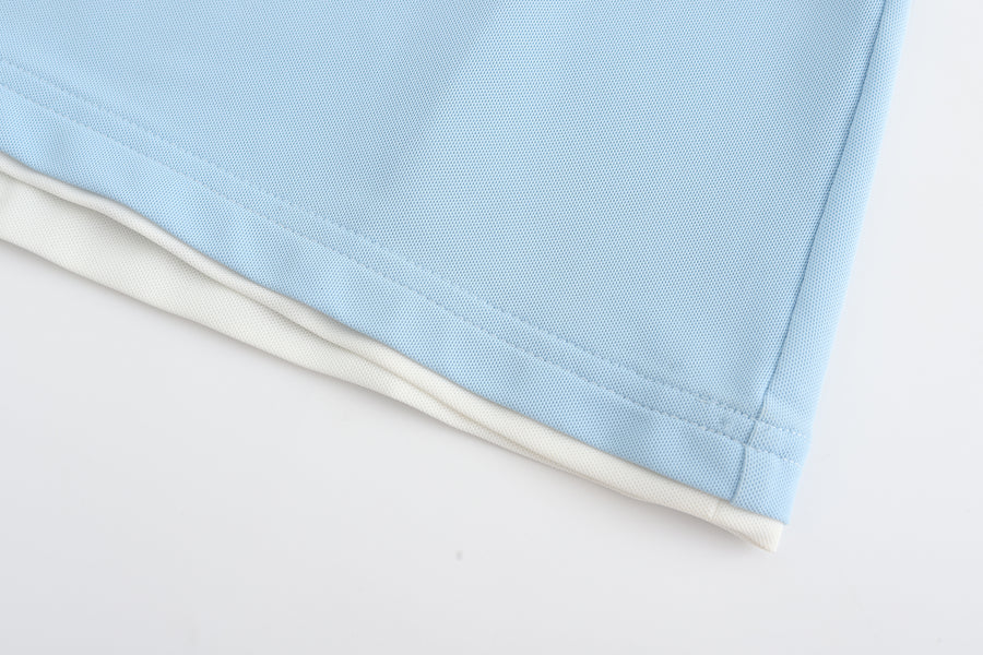 Colloar Short Sleeve (Skyblue)