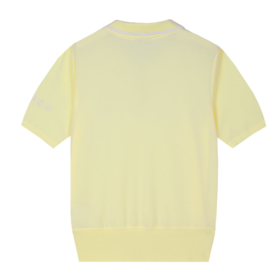 Short-Sleeves Polo Shirt (Yellow)