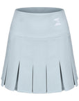 Pouch Set Pleats Skirt (Skyblue)