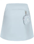 Pouch Set Pleats Skirt (Skyblue)