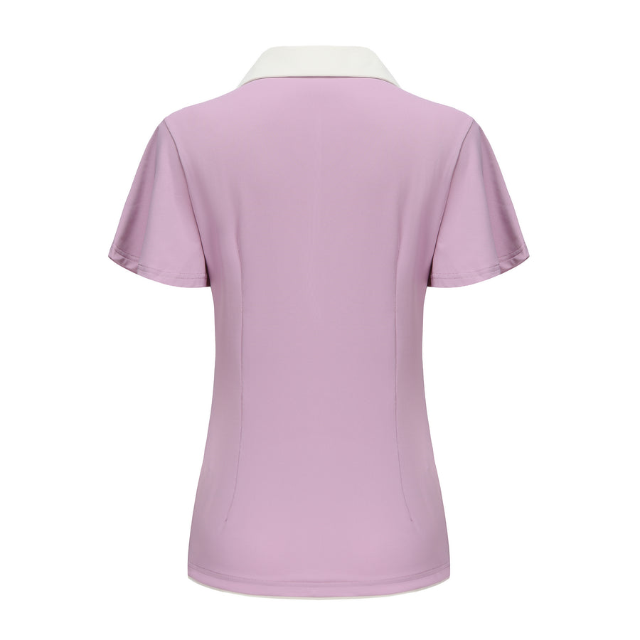 Colloar Short Sleeve (Light Purple)