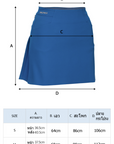 Back Pleats A Line Skirt