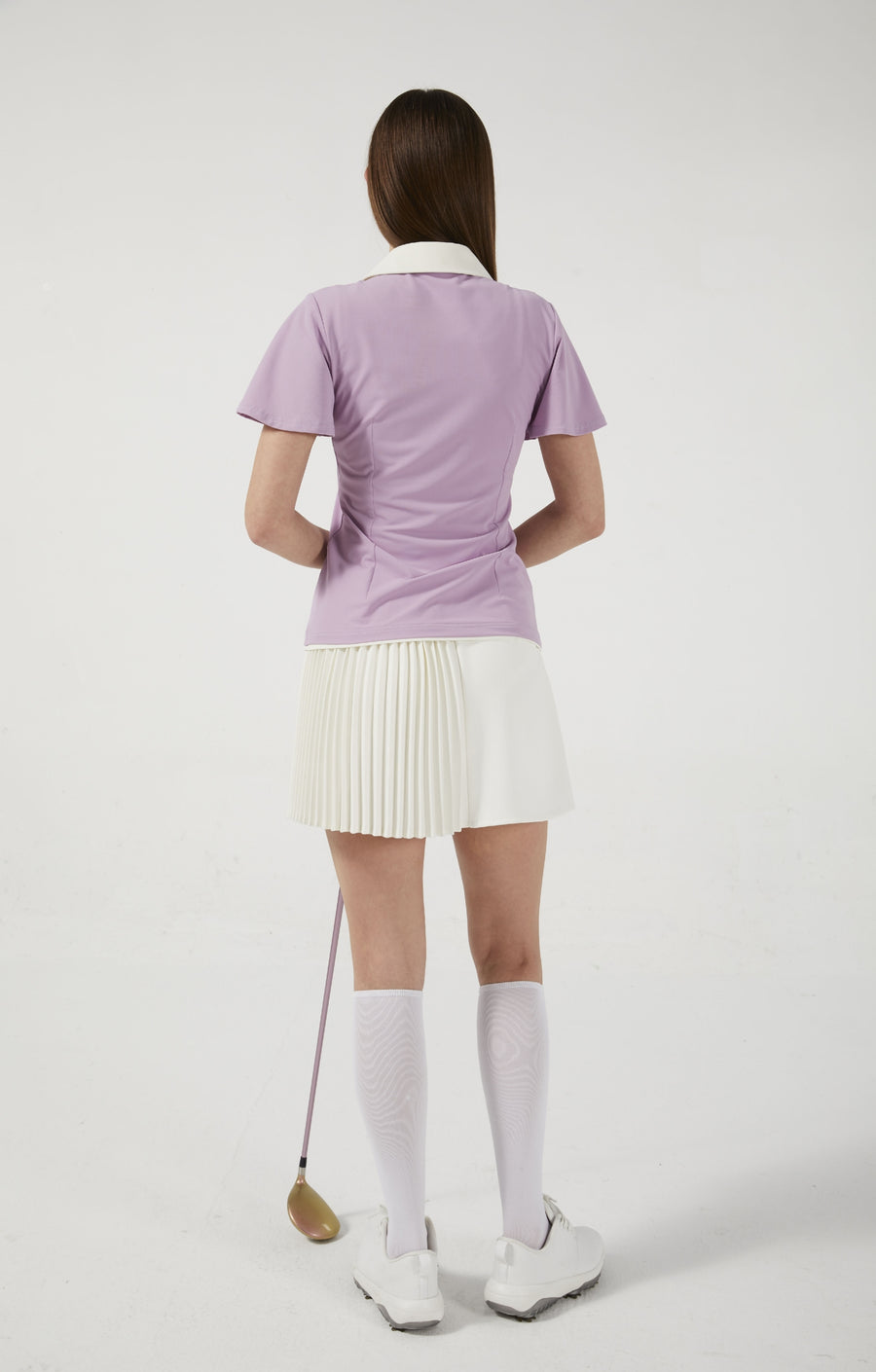 Colloar Short Sleeve (Light Purple)