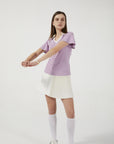 Colloar Short Sleeve (Light Purple)