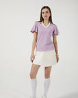 Colloar Short Sleeve (Light Purple)