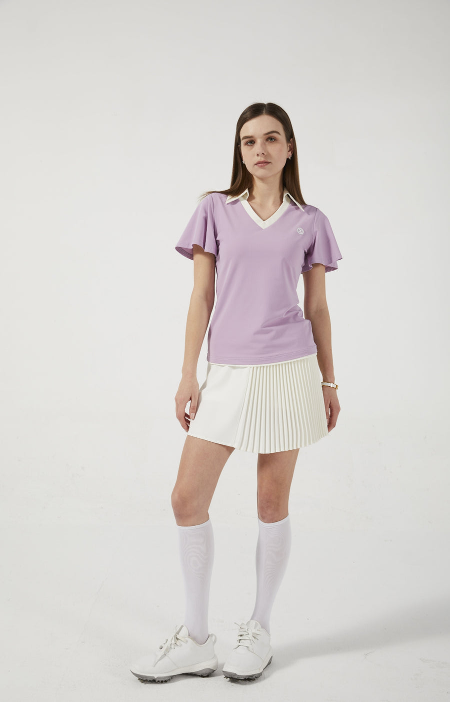 Colloar Short Sleeve (Light Purple)