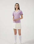 Colloar Short Sleeve (Light Purple)