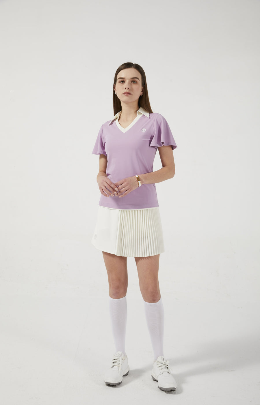 Colloar Short Sleeve (Light Purple)