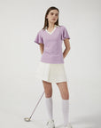 Colloar Short Sleeve (Light Purple)